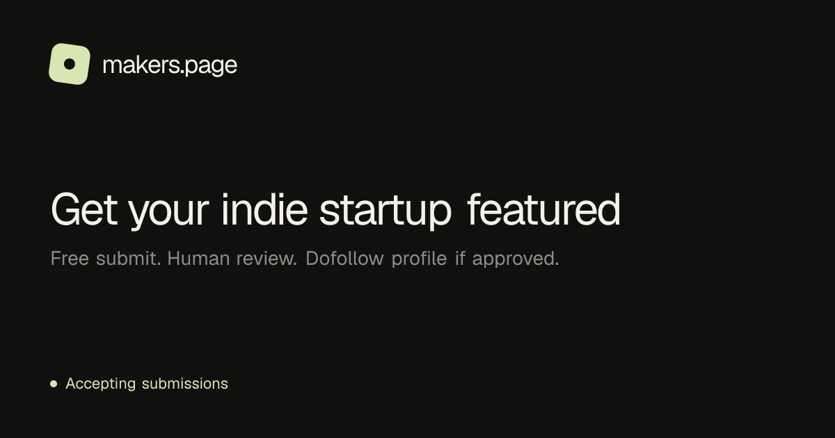 Makers Page social preview